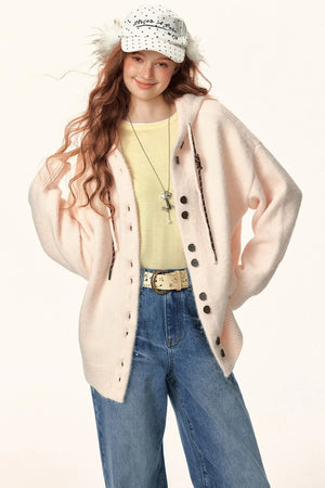 Hooded Knitwear Jacket