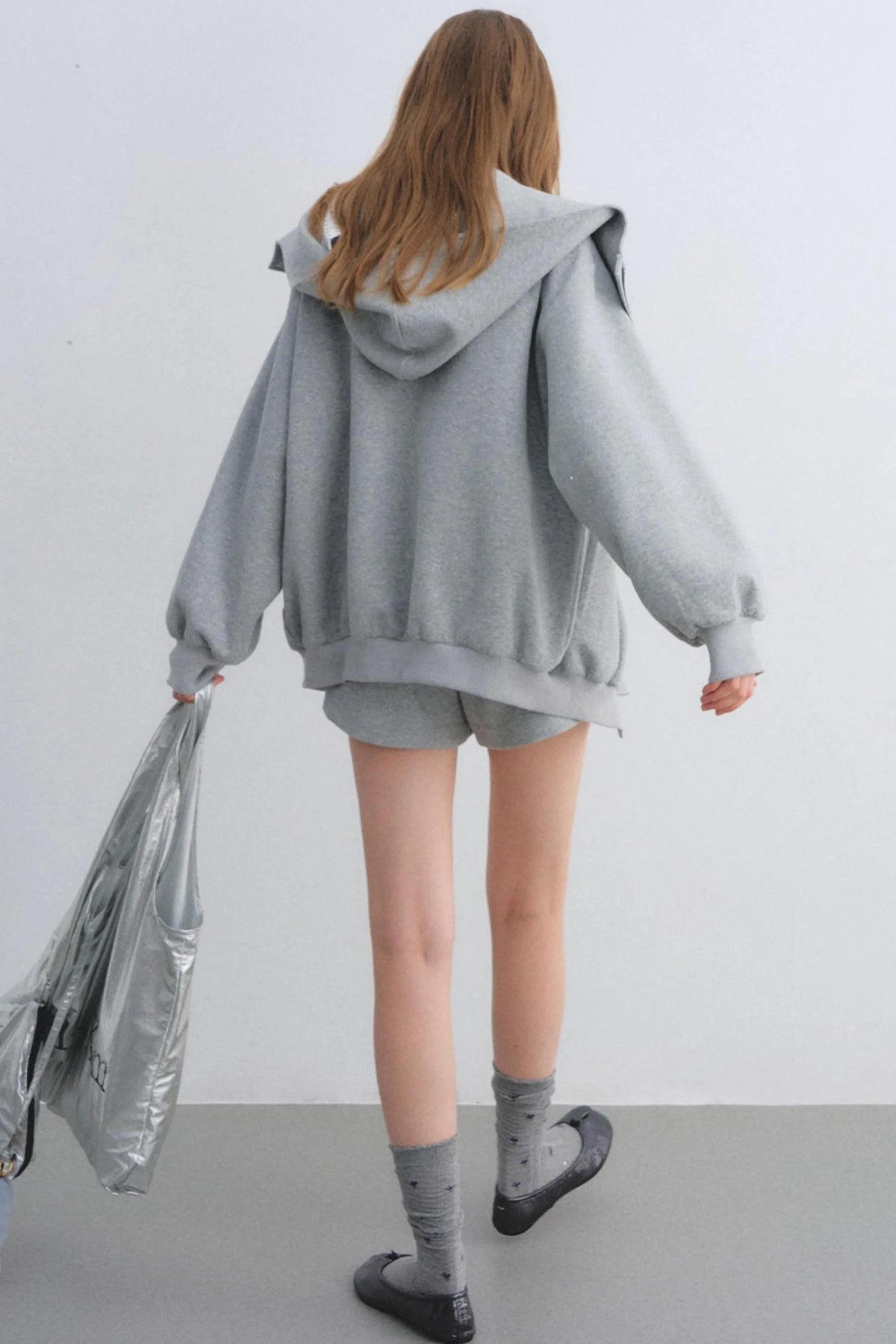 Hooded Zip-Up Jacket Set-Up