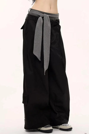 Hot Girl Lace-Up Cargo Pants