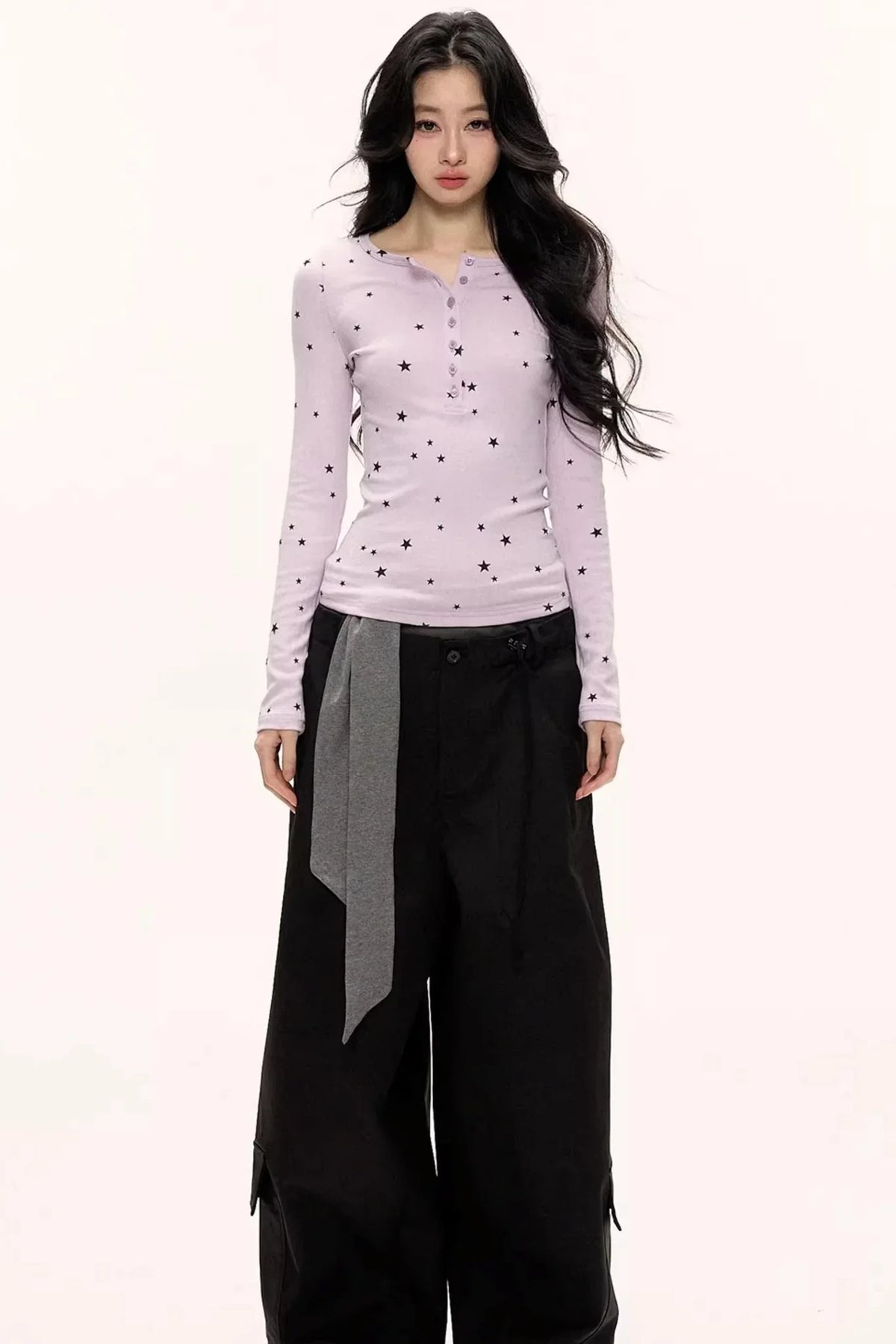 Hot Girl Lace-Up Cargo Pants