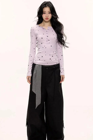 Hot Girl Lace-Up Cargo Pants