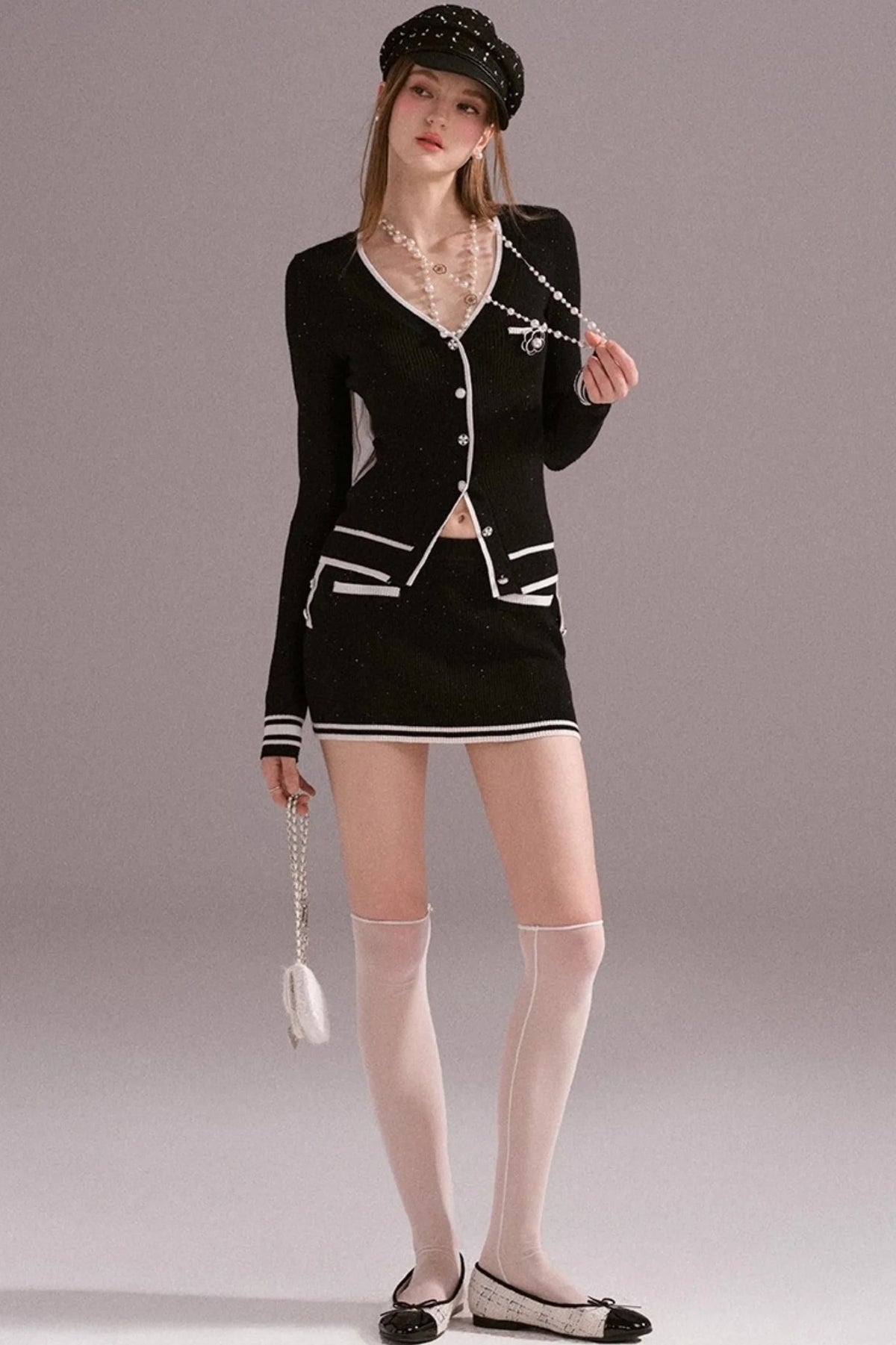 Hot Girl Slim Knitted Hip Skirt