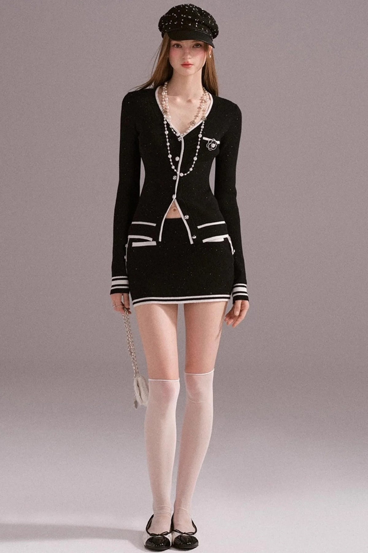 Hot Girl Slim Knitted Hip Skirt