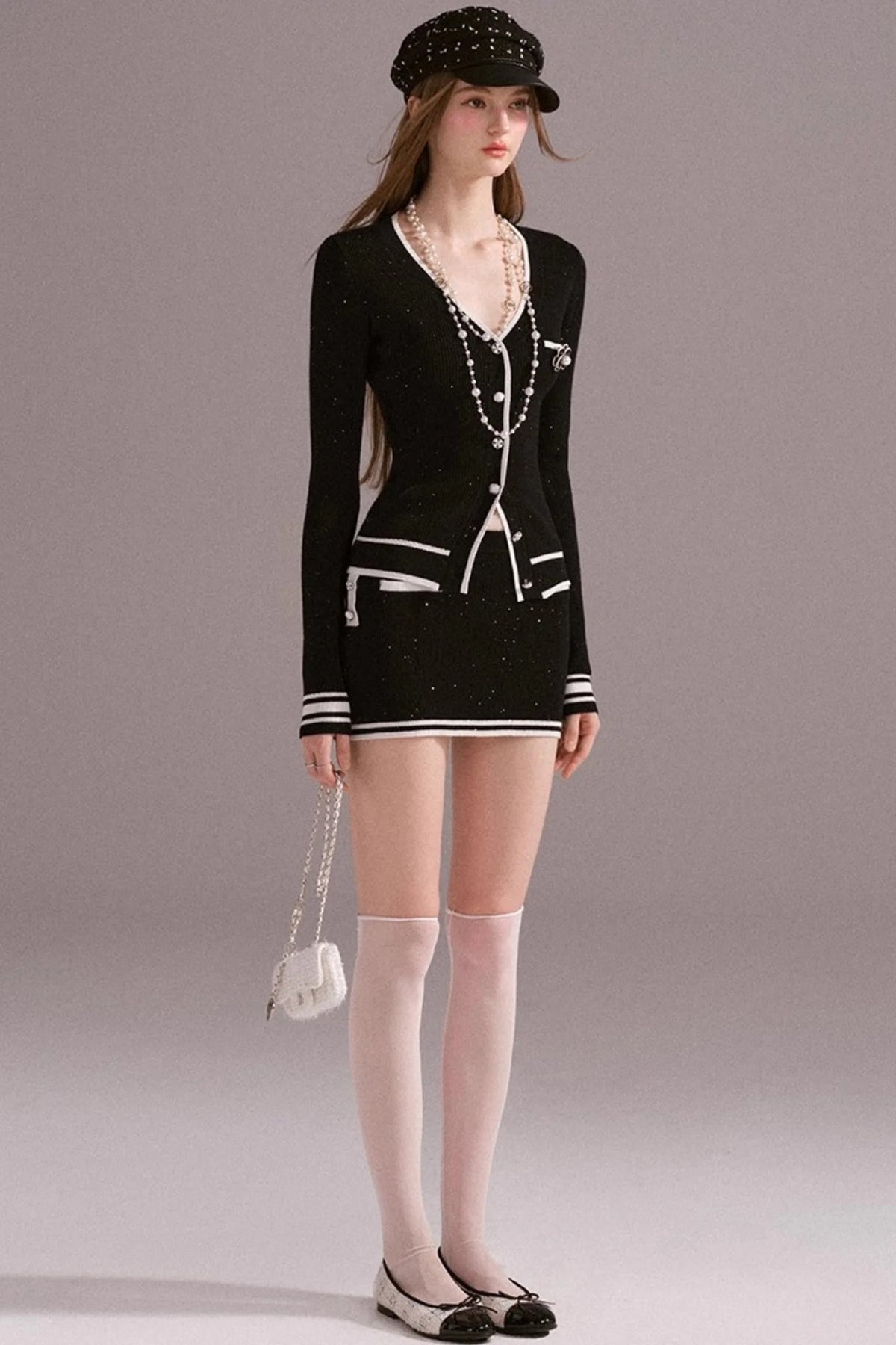 Hot Girl Slim Knitted Hip Skirt