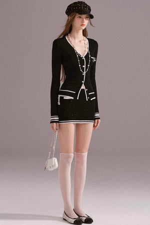 Hot Girl Slim Knitted Hip Skirt