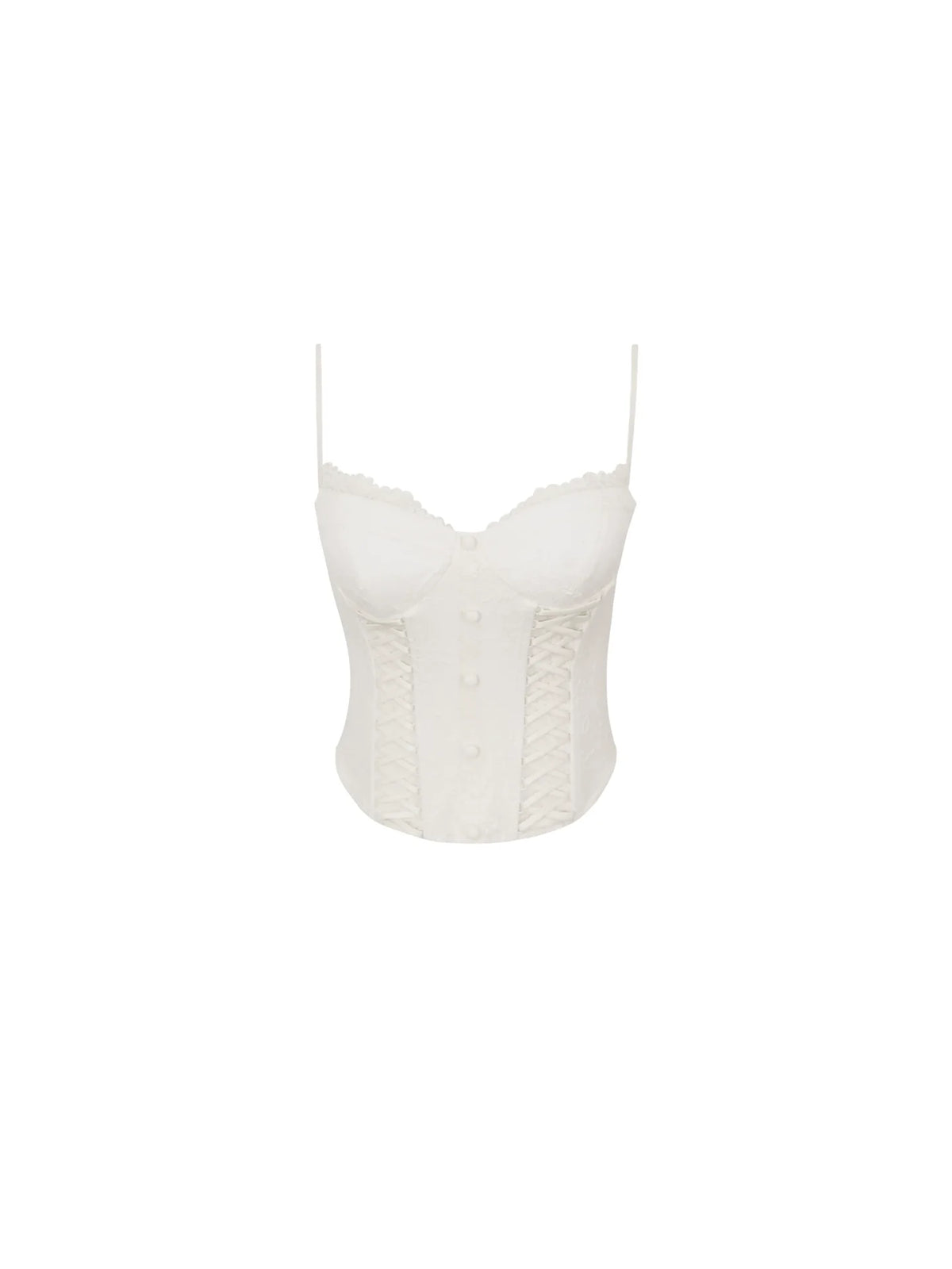 Hot Luxury Cropped Corset Two-Piece Lace Set-Up