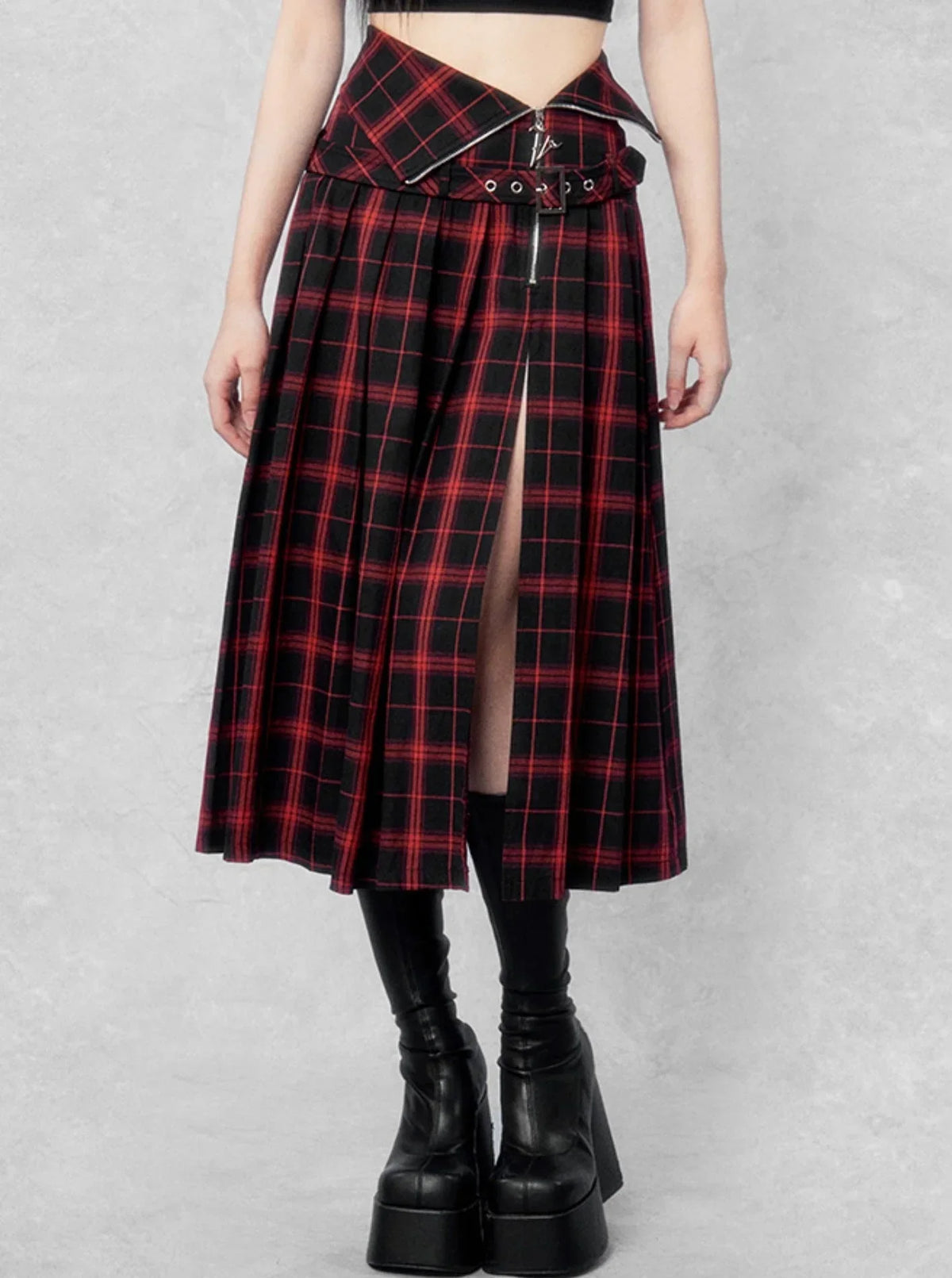 Hottie High Street Zipper Skirt