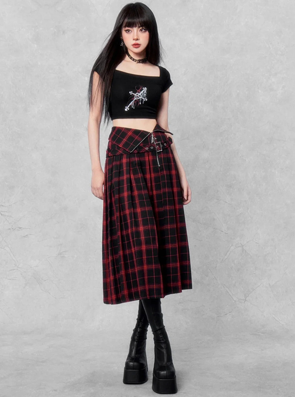 Hottie High Street Zipper Skirt