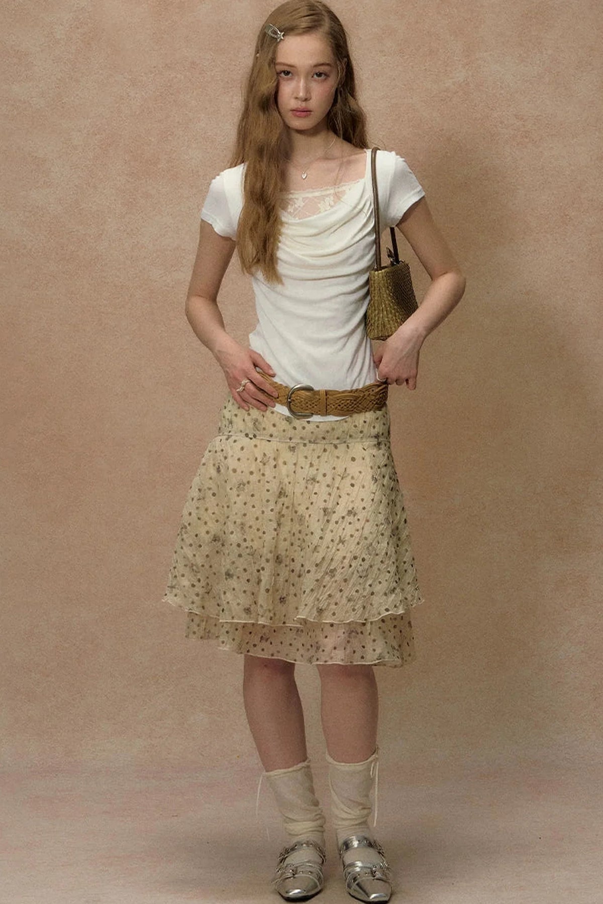 Hyacinth Flutter Collar Top