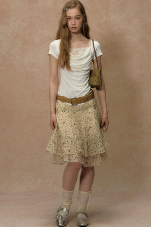 Hyacinth Flutter Collar Top
