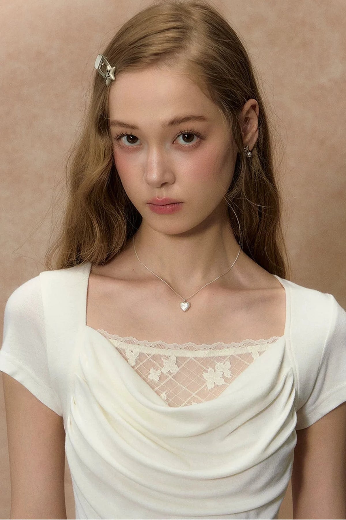 Hyacinth Flutter Collar Top