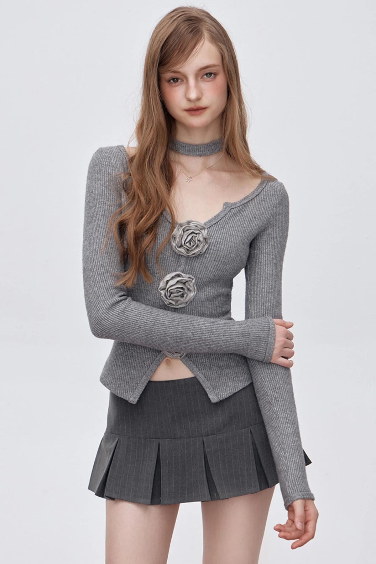 I-Line Low Waist Short Skirt