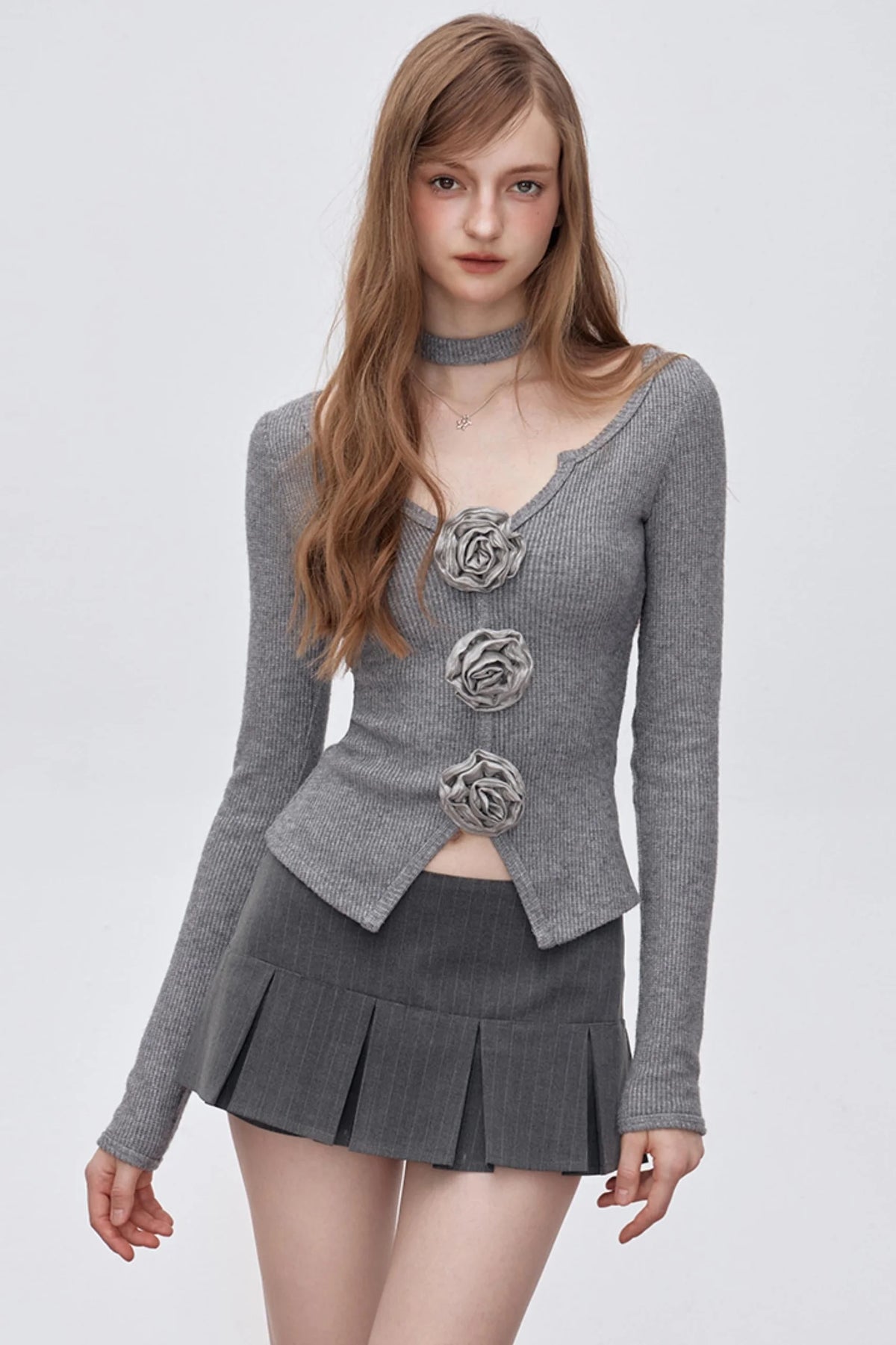 I-Line Low Waist Short Skirt