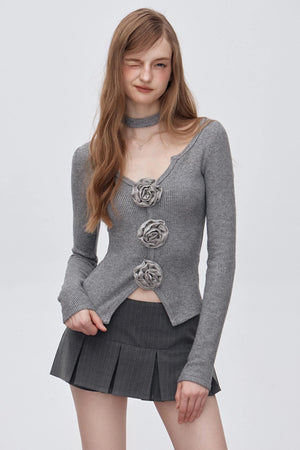 I-Line Low Waist Short Skirt