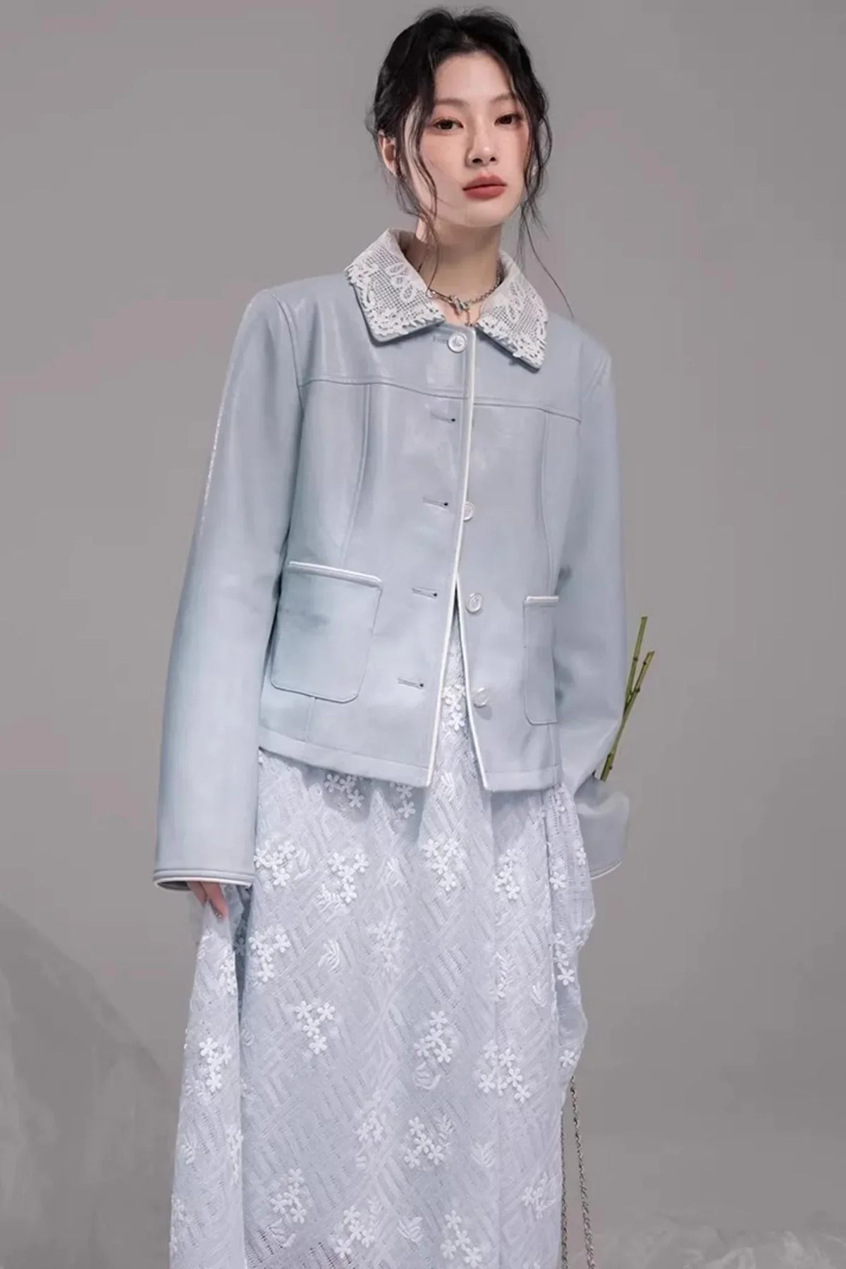 Ice Lake Blue Knitted Dress