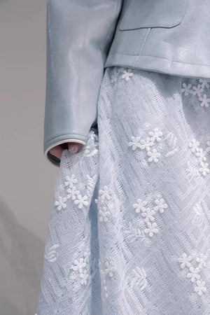 Ice Lake Blue Knitted Dress