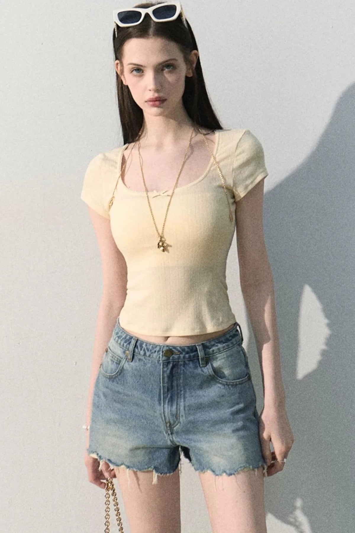 Ice Mint Jacquard Lace Top