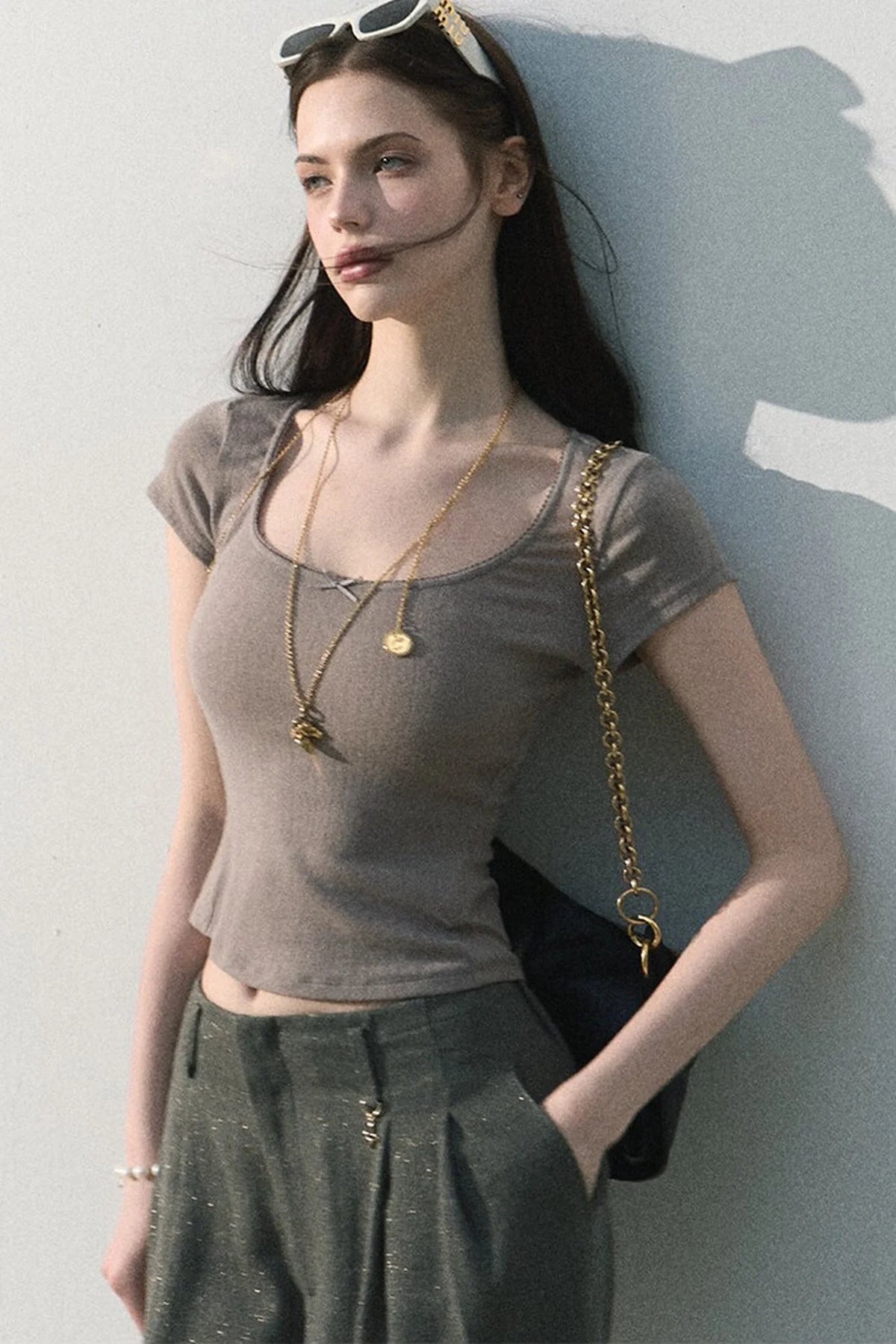 Ice Mint Jacquard Lace Top