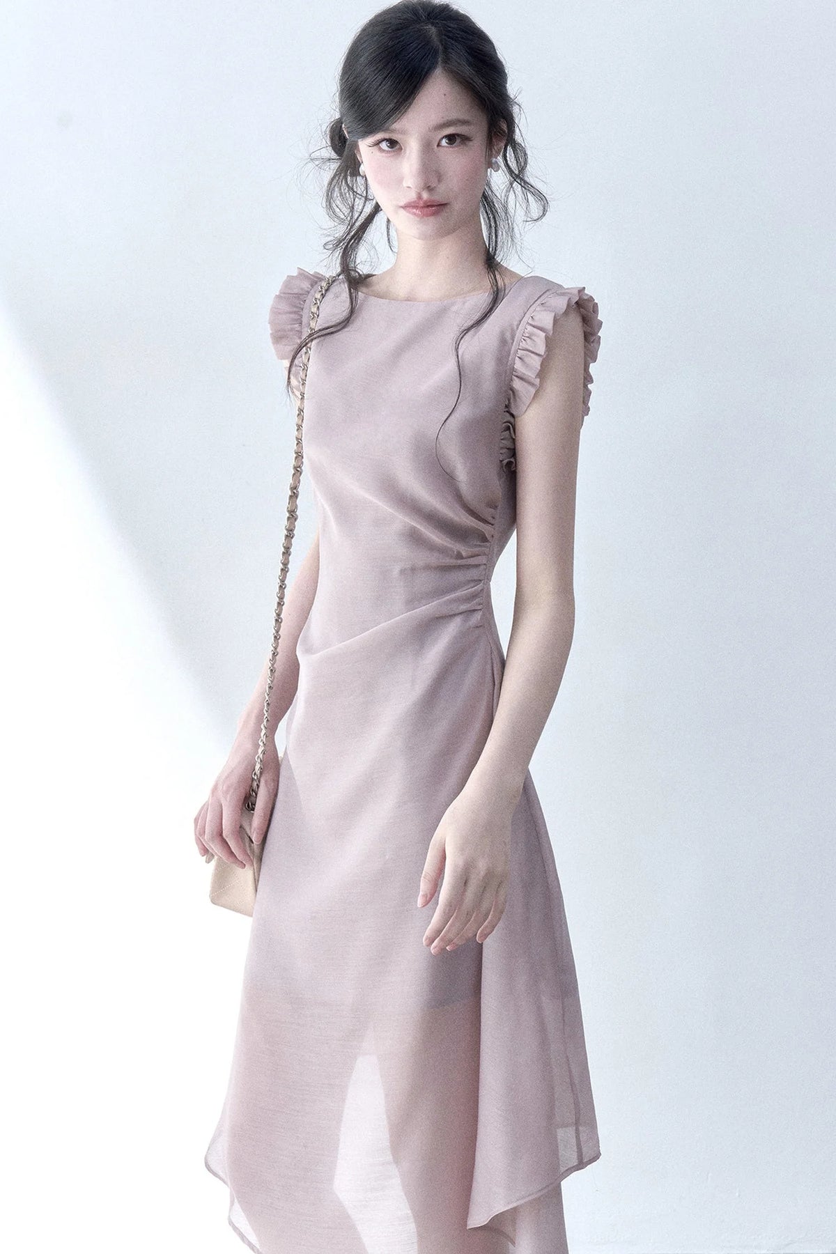 Inclined Moonlight Asymmetrical Dress