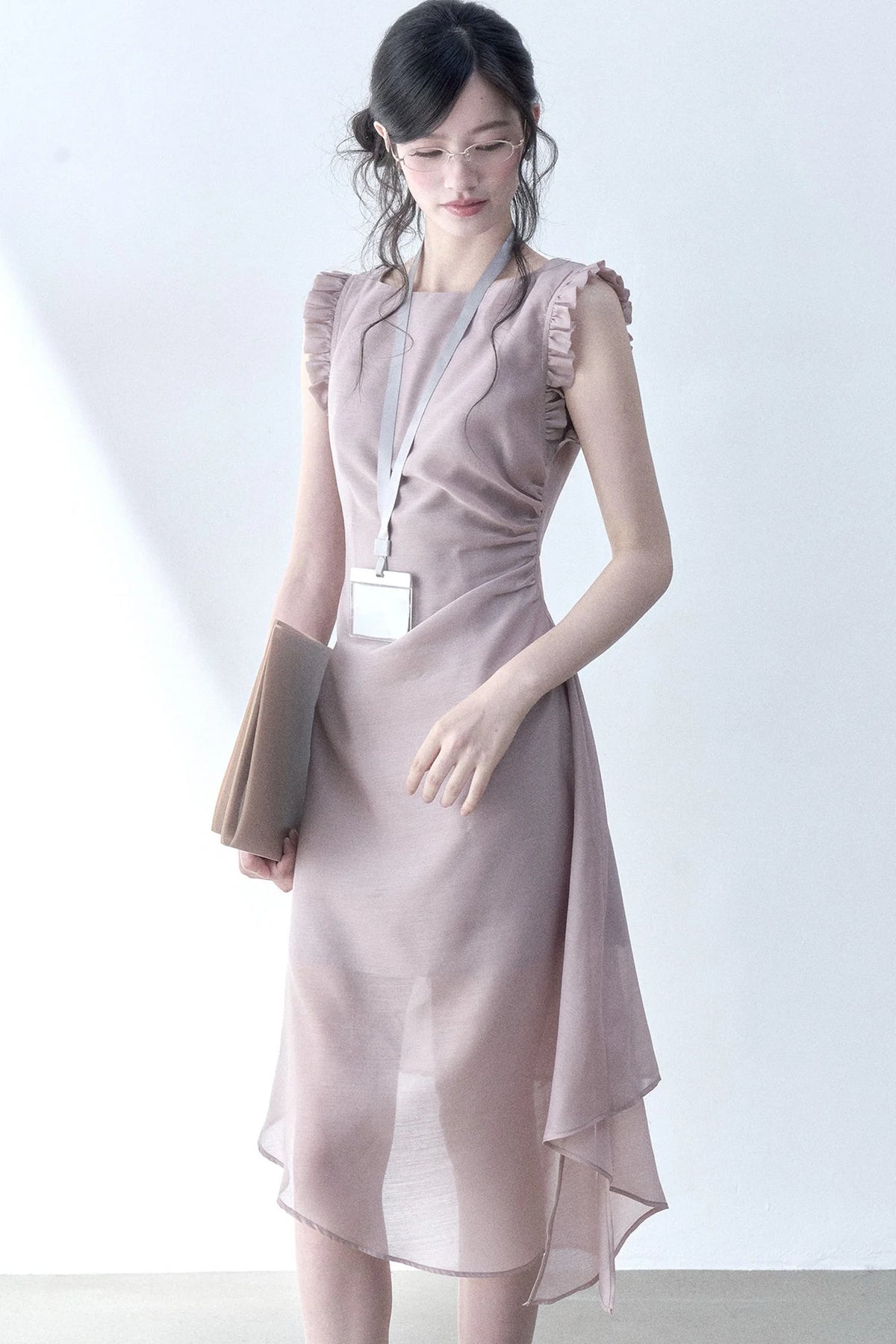 Inclined Moonlight Asymmetrical Dress