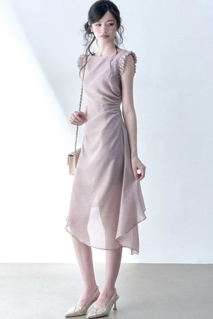 Inclined Moonlight Asymmetrical Dress