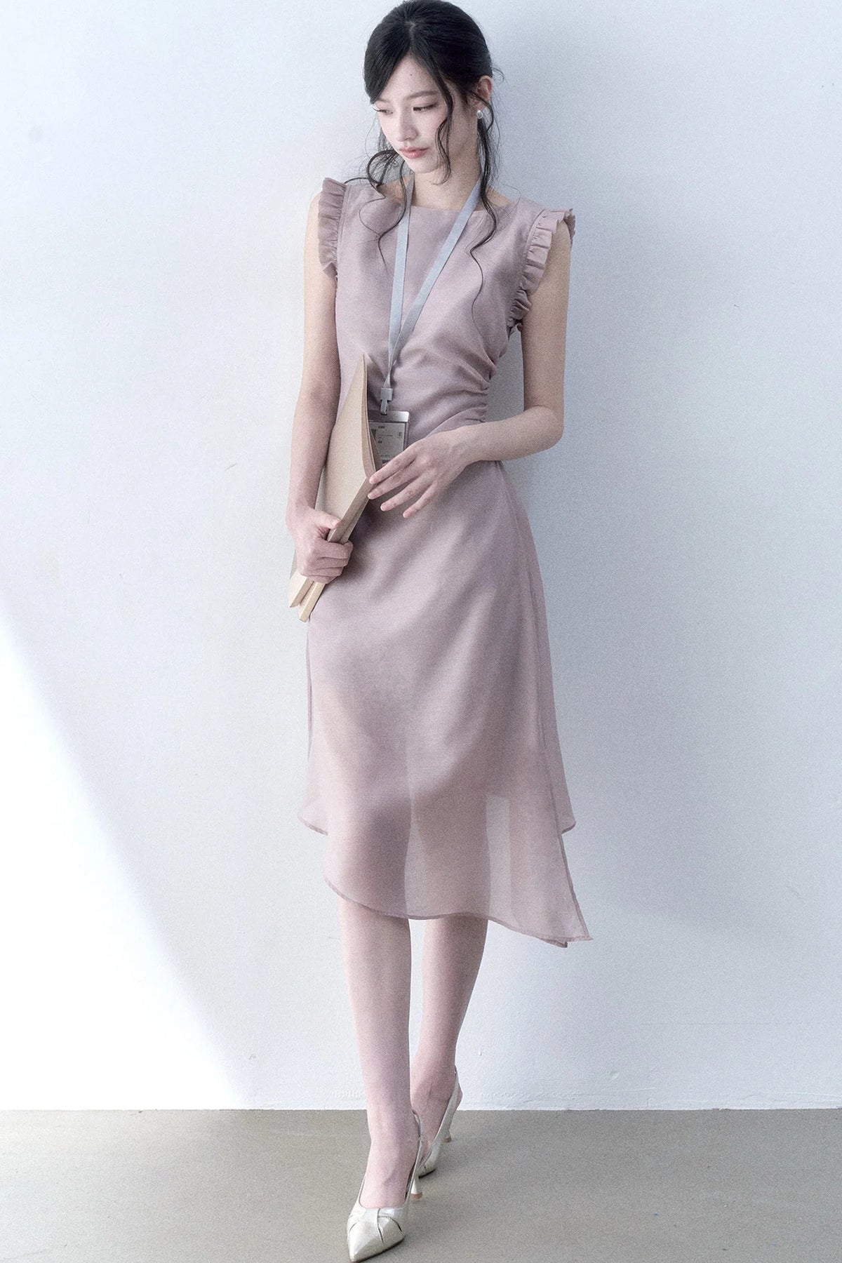 Inclined Moonlight Asymmetrical Dress