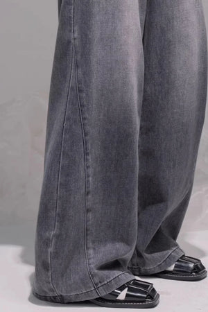 Ink Gray Washed Jeans
