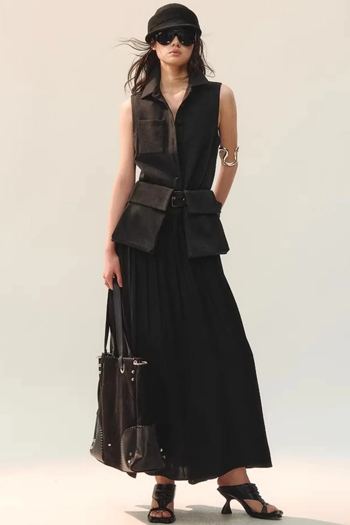 Ink Tone Rhythm Dress