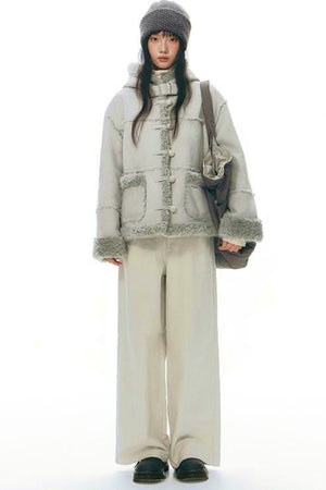 Integrated Hooded Short Coat
