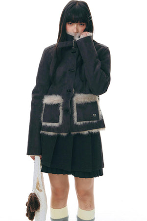Integrated Lapel Winter Cotton Jacket