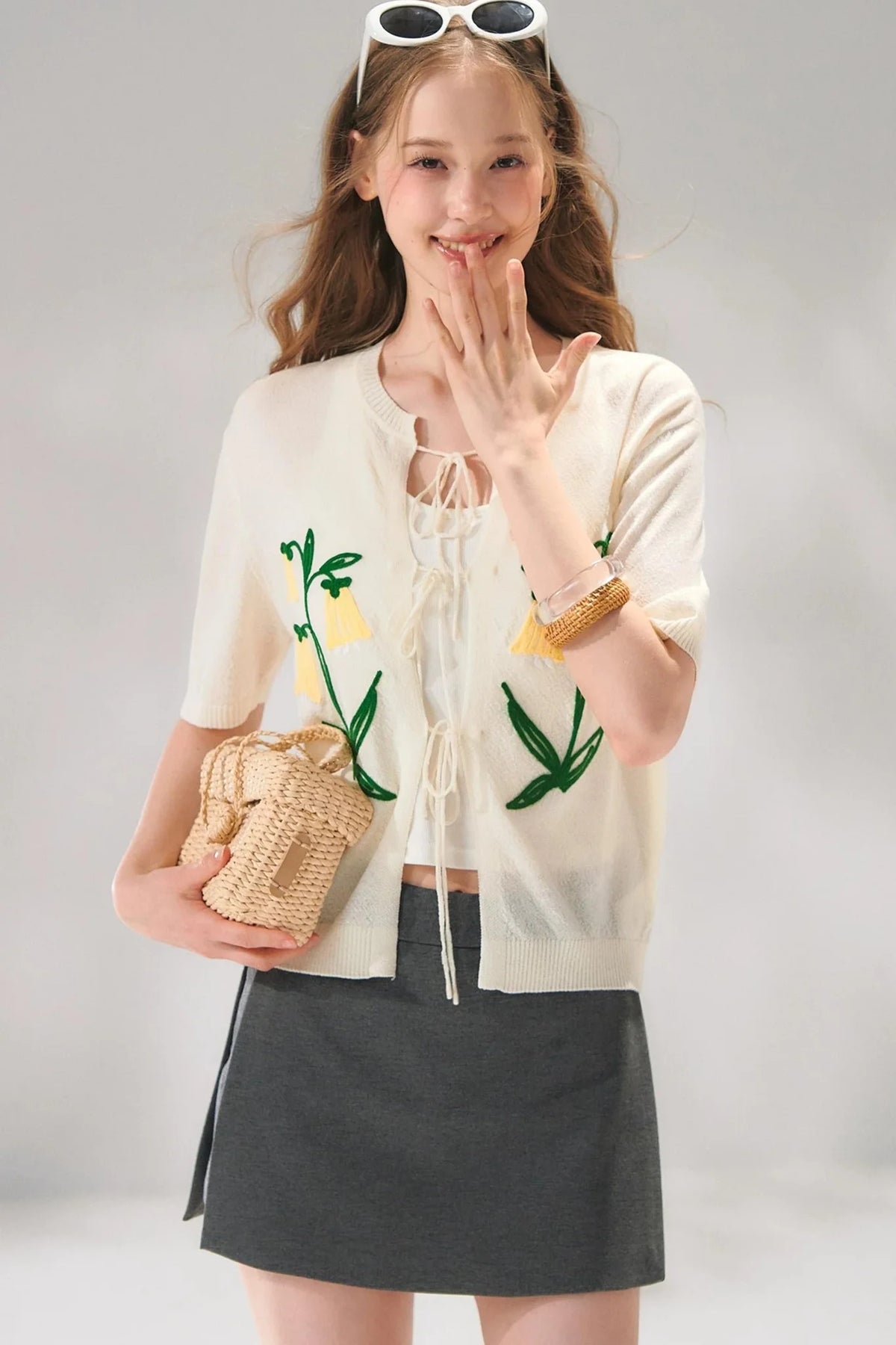 Intellectual Side-Slit Skirt