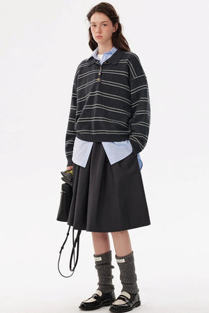 Intellectual Striped Knit Shirt