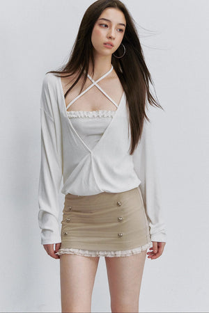 Interwoven Cross-Tie Tube Top
