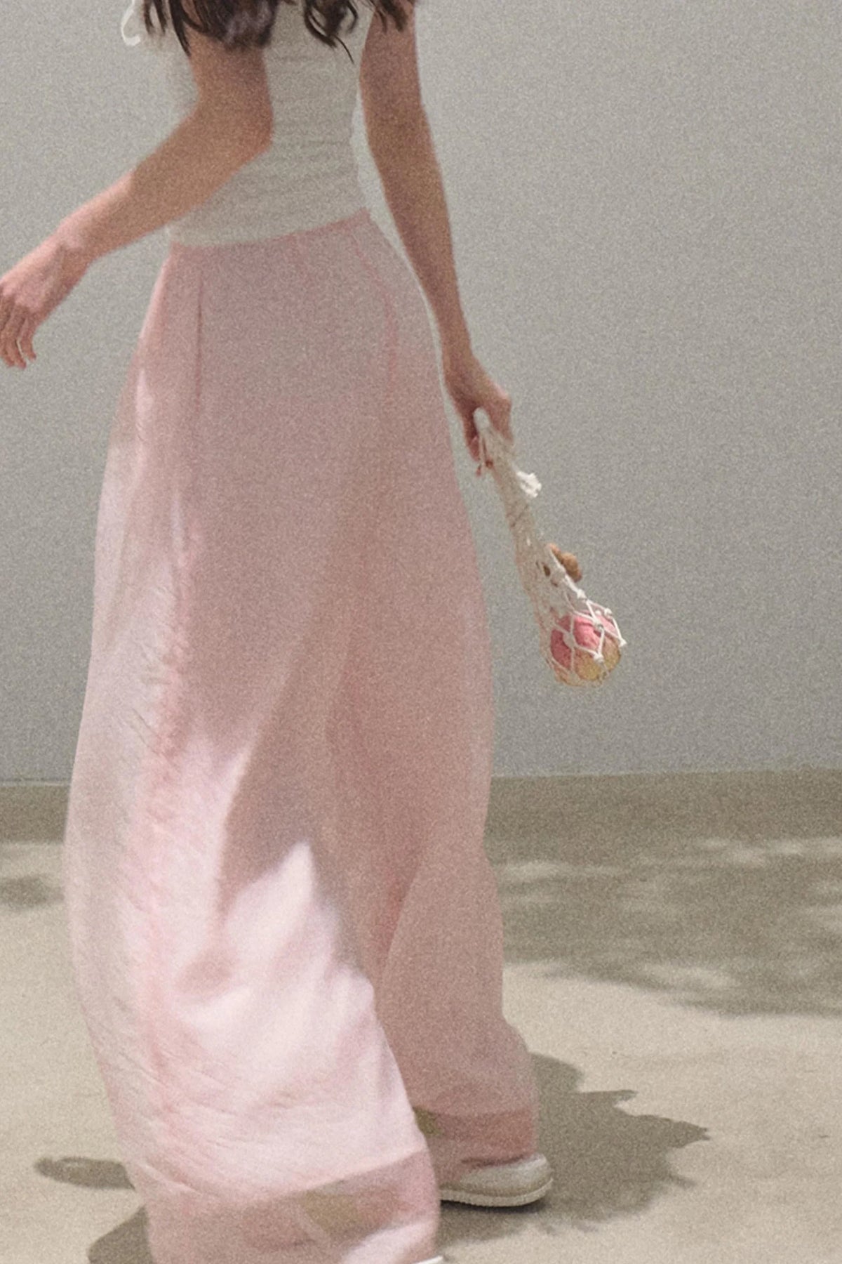 Iridescent Wide-Leg Trousers