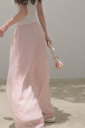 Iridescent Wide-Leg Trousers
