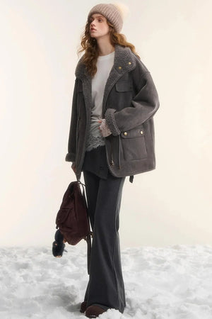 Irregular Flared Knit Pants