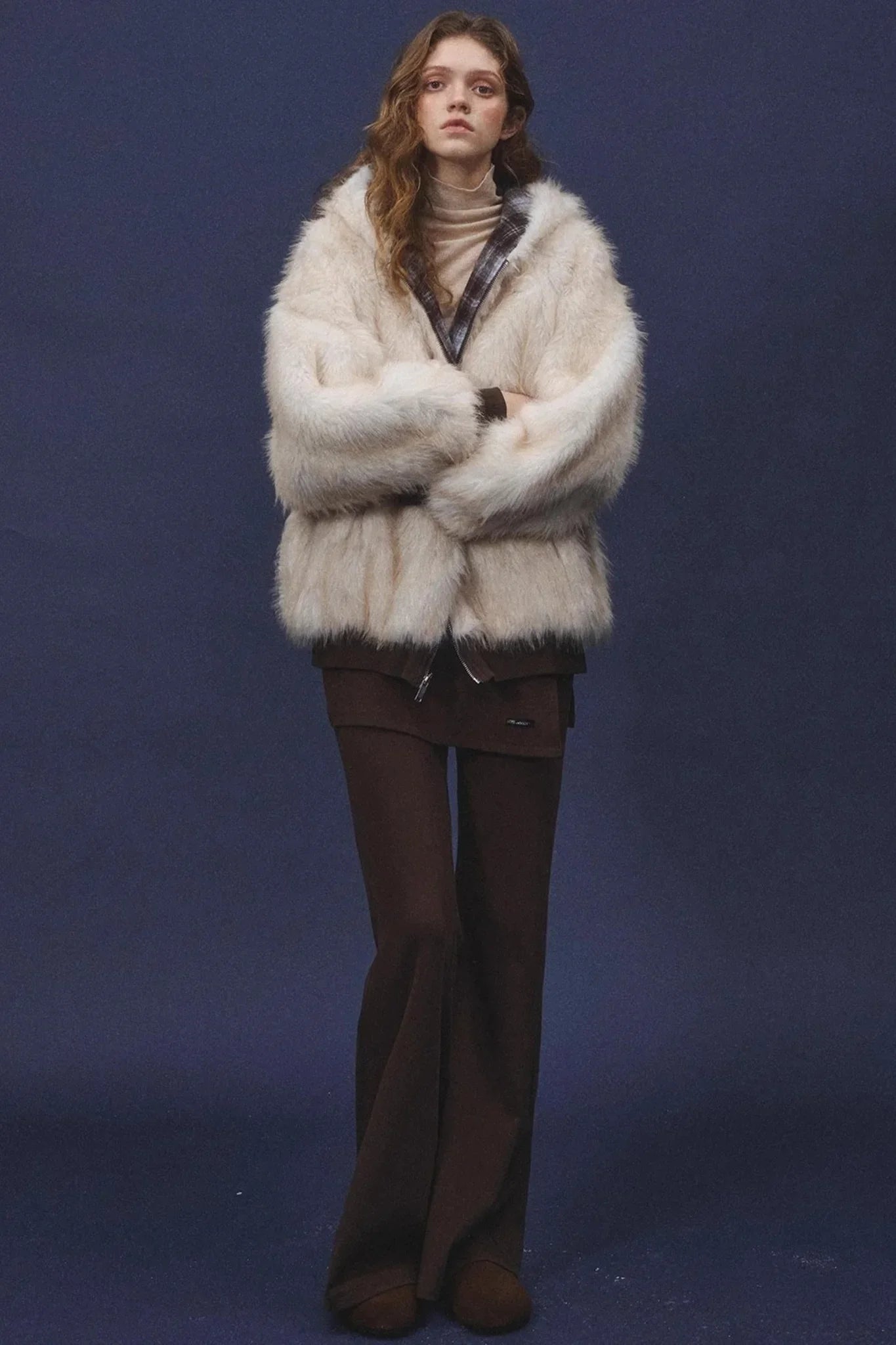 Irregular Flared Knit Pants