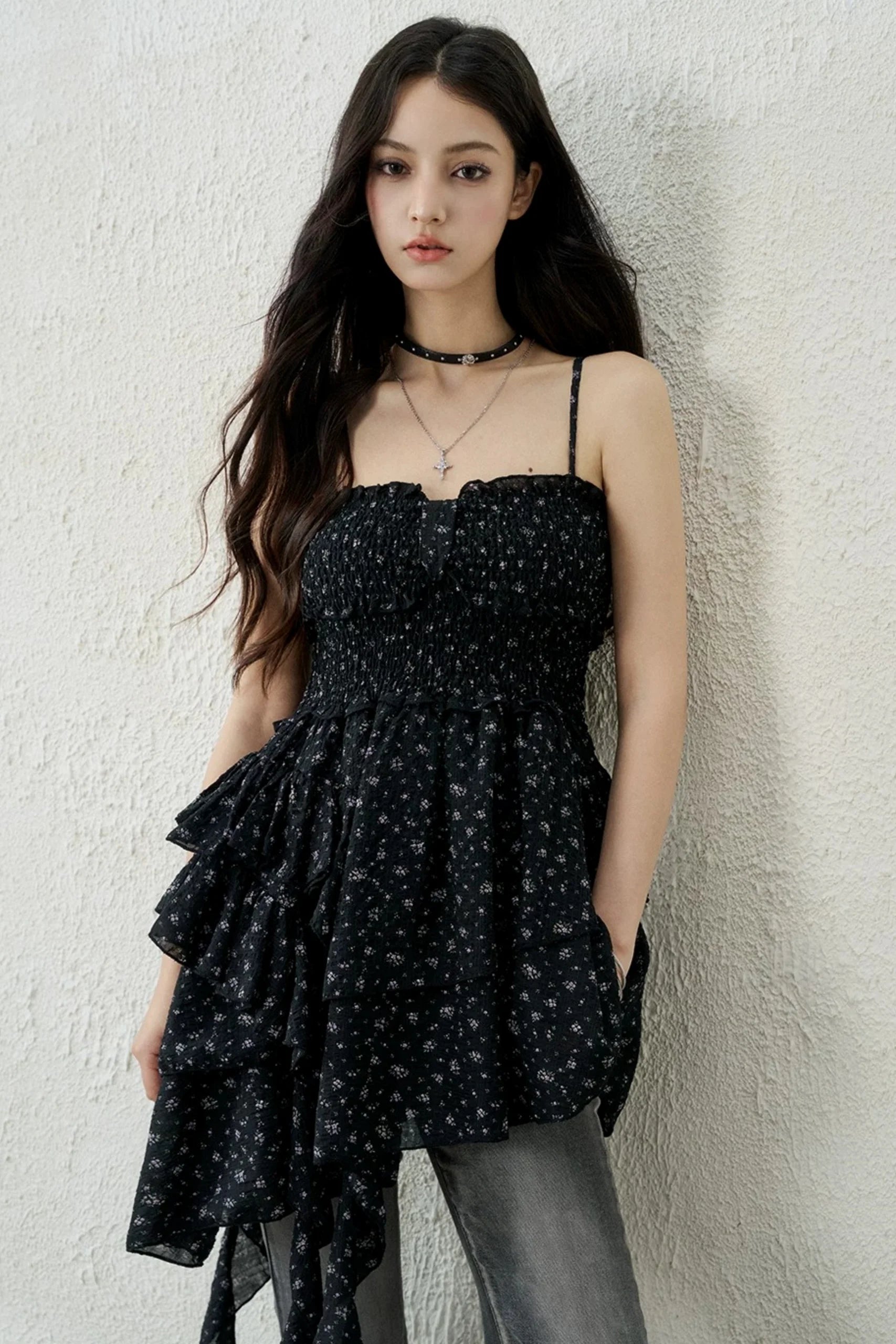 Irregular Floral Camisole