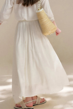 Irregular French Lace Off-Shoulder Set-Up