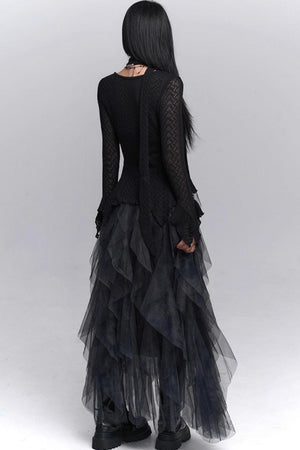Irregular Hem Concert Skirt
