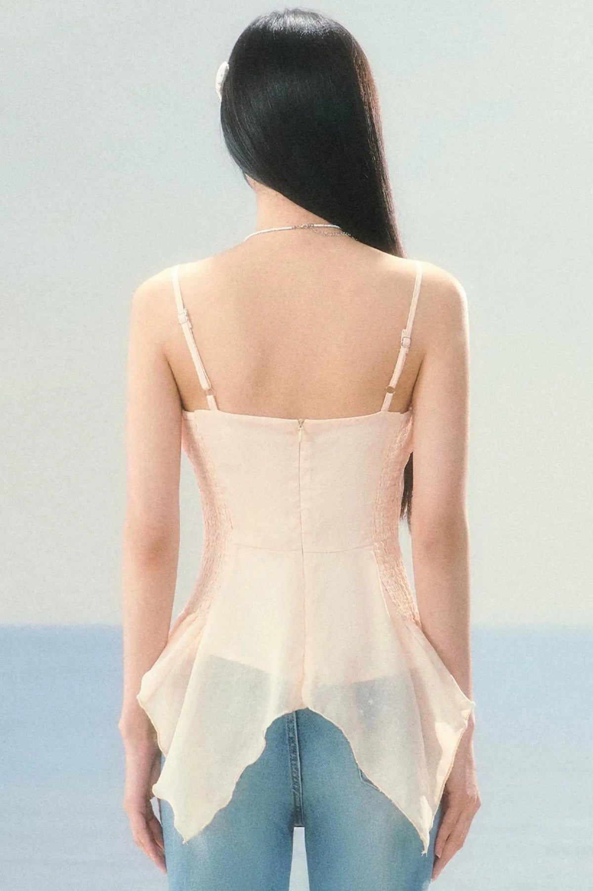 Irregular Hem Fishbone Camisole