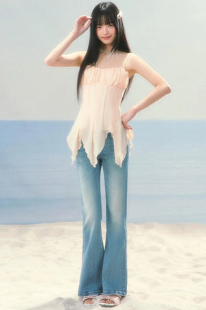 Irregular Hem Fishbone Camisole