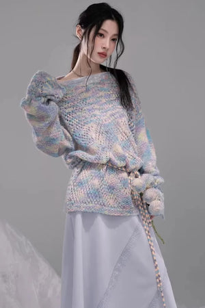 Irregular Lace Patchwork Skirt