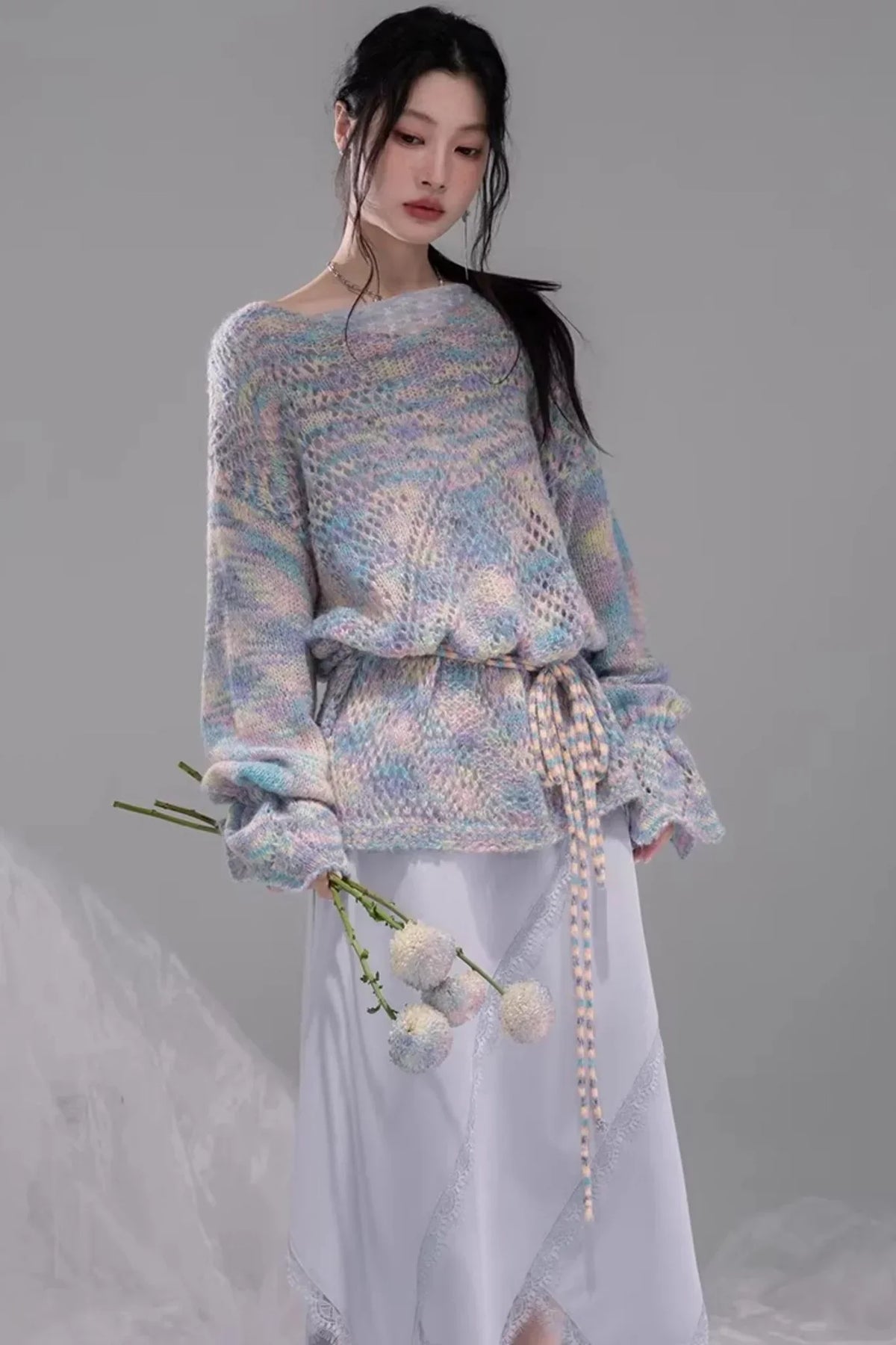 Irregular Lace Patchwork Skirt