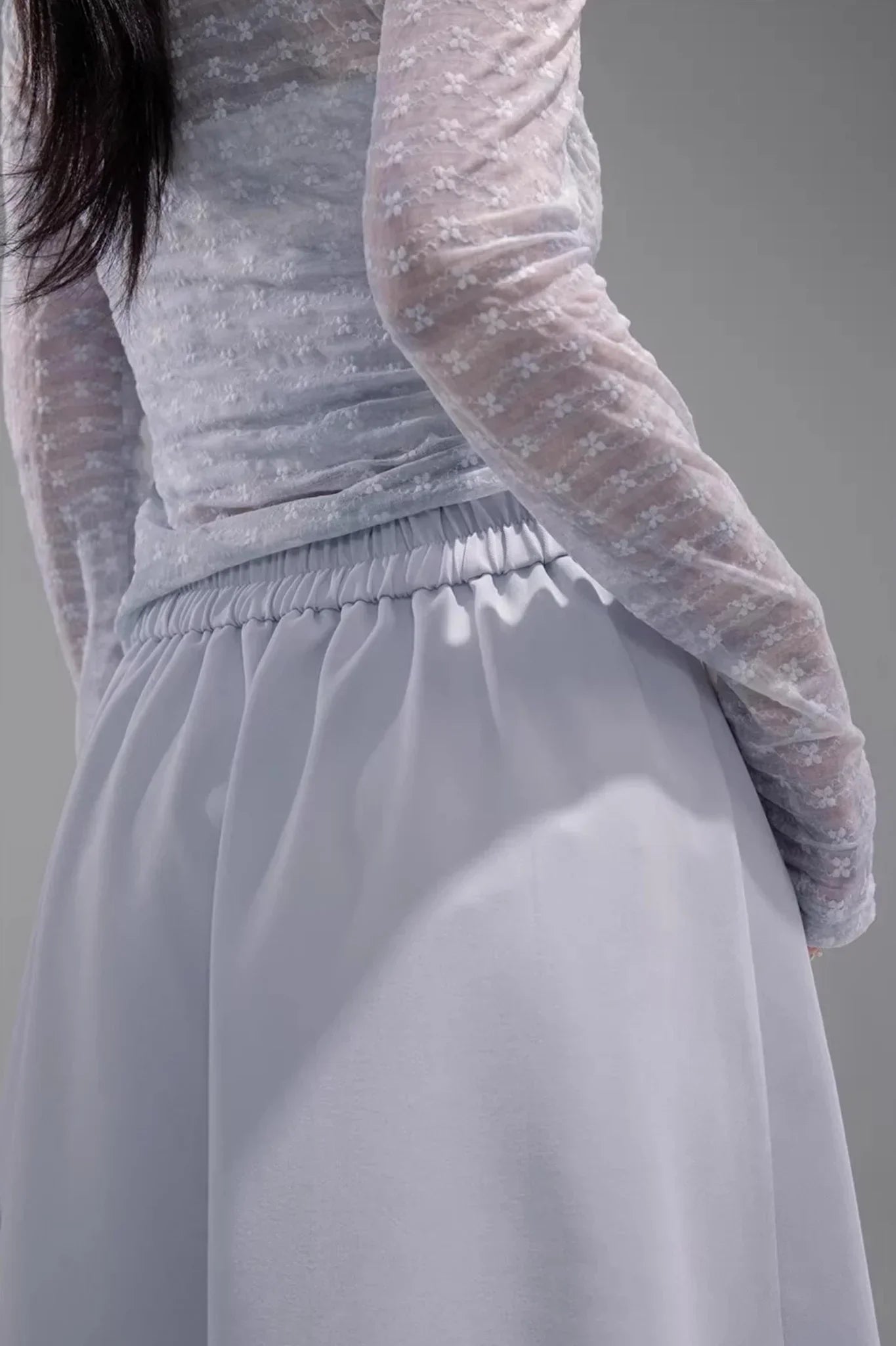 Irregular Lace Patchwork Skirt