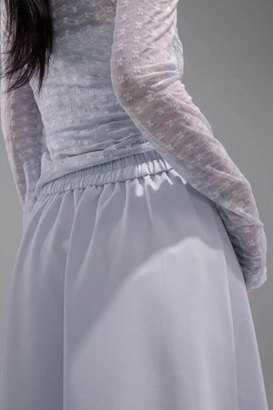 Irregular Lace Patchwork Skirt