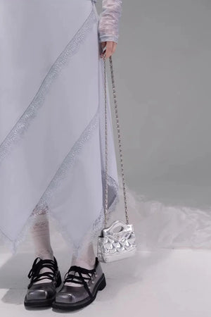 Irregular Lace Patchwork Skirt
