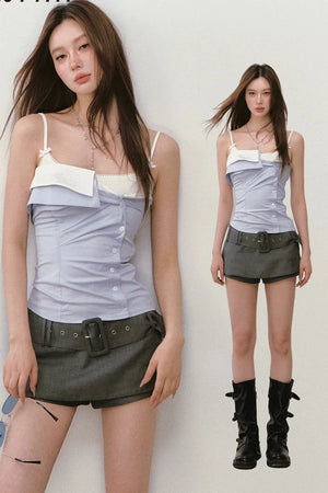 Irregular Layers Tube Top