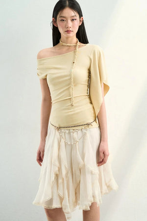 Irregular Off-Shoulder Top