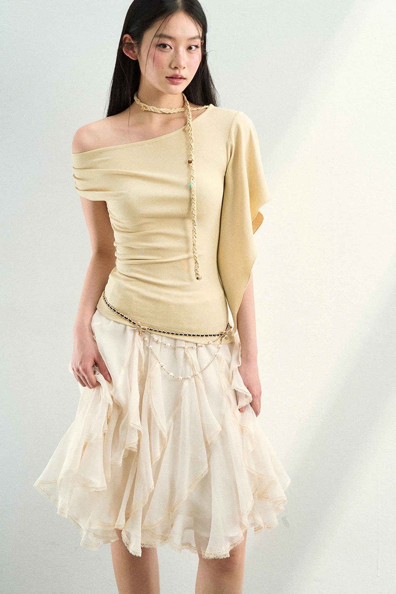 Irregular Off-Shoulder Top